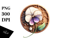 Wooden Stained Sweet Pea with Metallic Insertions | Product Image 3