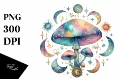 Mystical Mushroom | Celestial | Magic Mushrooms PNG |Tarot Product Image 8