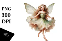 Vintage Excited Fairy PNG Product Image 1
