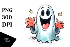 Washed Watercolor Funny Image with Phantom Background Product Image 1