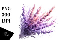 Abstract Watercolor Lavender Clipart Product Image 3