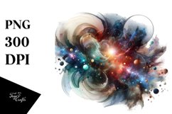 Abstract Artistic Cosmos Clipart Product Image 3