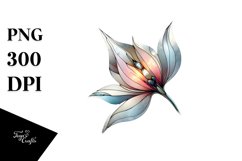 Abstract Snowdrop Stained Clipart Product Image 1