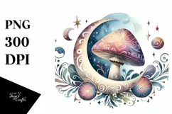 Mystical Mushroom | Celestial | Magic Mushrooms PNG |Tarot Product Image 8