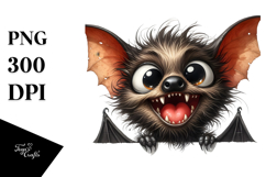 crazy Bat Peekaboo Clipart Product Image 1
