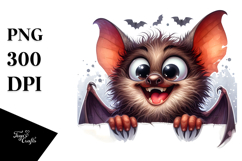 crazy Bat Peekaboo Clipart Product Image 1