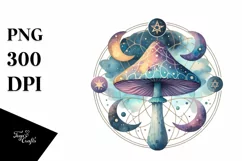 Mystical Mushroom | Celestial | Magic Mushrooms PNG |Tarot Product Image 8