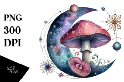 Mystical Mushroom | Celestial | Magic Mushrooms PNG |Tarot Product Image 8