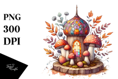 Pastel Wooden Stained Mushroom, Transparent PNG Product Image 1