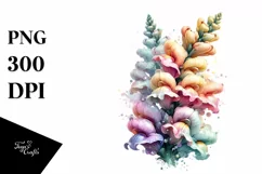 Pastel Shiny Snapdragon, PNG Product Image 3