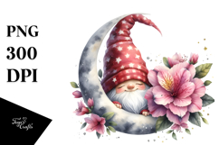 Pastel Monkey with Azalea Flower PNG Product Image 1