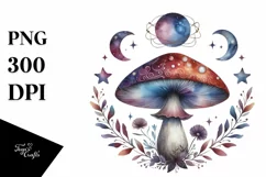 Mystical Mushroom | Celestial | Magic Mushrooms PNG |Tarot Product Image 8