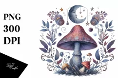 Mystical Mushroom | Celestial | Magic Mushrooms PNG |Tarot Product Image 8