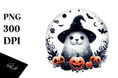 Halloween Seal, Watercolor PNG Product Image 1