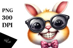 Funny Rabbit Chick in Sunglasses Clipart Product Image 1