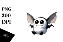 Funny Digital Painting with Bat, Artistic PNG Product Image 1
