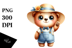Expressive Bear, Proud Macaw Clipart Product Image 1