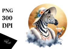 Beachwear Zebra PNG Product Image 1