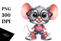 Expressive Baby Mouse, Confused Clipart Product Image 1
