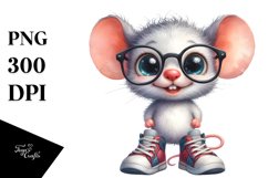 Expressive Baby Mouse, Confused Clipart Product Image 3