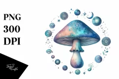 Mystical Mushroom | Celestial | Magic Mushrooms PNG |Tarot Product Image 8