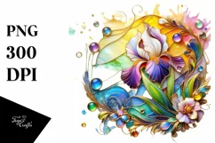 Watercolor Luxury Flower Splash Clipart Product Image 3