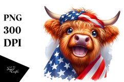 Highland Cow with Enthusiastic Expression | Sublimation | Product Image 1