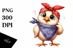 Confused Chicken with Goofy Smile Clipart Product Image 1