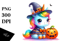 Simple Halloween Unicorn Drawing, 20 oz Tumbler Product Image 1