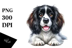 Cute English Springer Spaniel Dog PNG Product Image 1