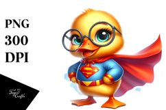 Baby Duck Superhero PNG Product Image 1
