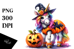 Halloween Unicorn PNG Product Image 1