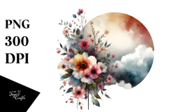 Grungy Flower of Spring Flowers, Transparent PNG Product Image 1