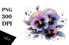 Pansy with -Like Material, High-Quality PNG Product Image 1