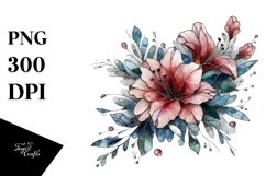 Colorful Azalea Stained Clipart Product Image 3