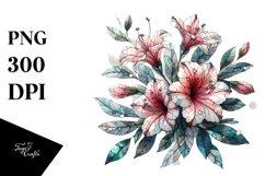 Colorful Azalea Stained Clipart Product Image 3