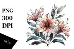 Colorful Azalea Stained Clipart Product Image 1