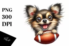 Crazy Looking Chihuahua American Football Product Image 1