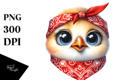 Funny Chick Portrait Clipart Product Image 1