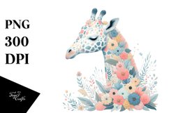 Colorful Giraffe Floral Product Image 1