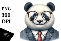 a Detailed Watercolor Panda Portrait Product Image 3