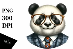 a Detailed Watercolor Panda Portrait Product Image 3