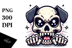 Animal Skull with Sparkling Eyes, Transparent PNG Product Image 1