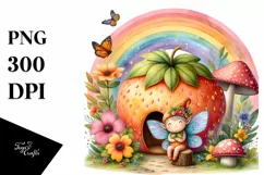 Illustration Fairy House Rainbow | Clipart Product Image 3