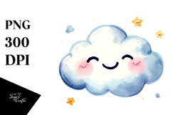 Smiling Cloud PNG Product Image 1