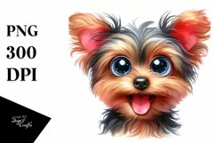 Colorful Funny Yorkipoo with Popping Eyes Product Image 3