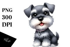 Happy Baby Miniature Schnauzer PNG Product Image 1
