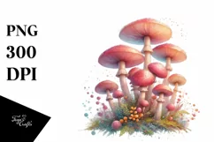 Detailed Pastel Glossy Mushroom, Transparent PNG Product Image 3