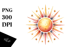 Simple Sun PNG Product Image 1