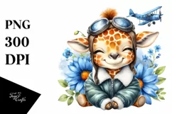 Colorful Cute Baby Giraffe Aviator Suit Product Image 1